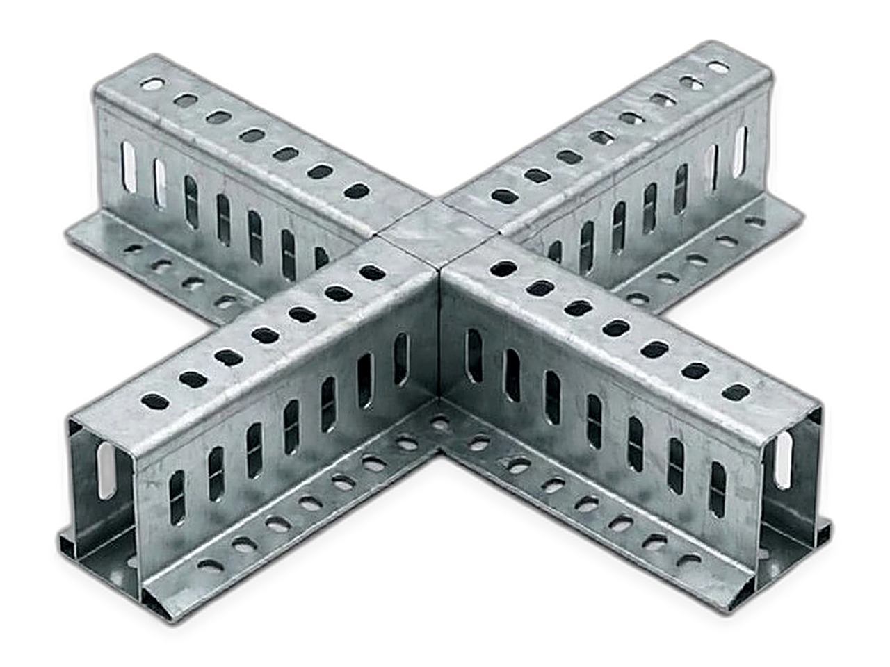 Galvanized horizontal cross fitting