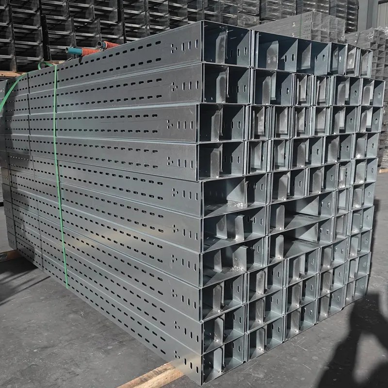 Wrapped finished trays awaiting dispatch